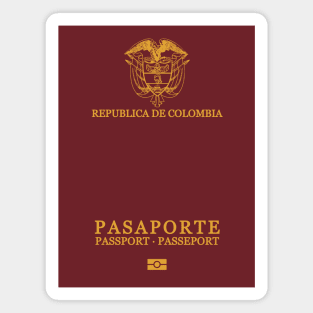 Colombia passport Magnet